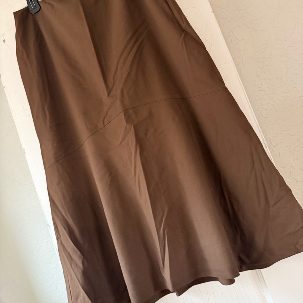 Jones New York Chocolate A-Line Skirt - Picture 2 of 9